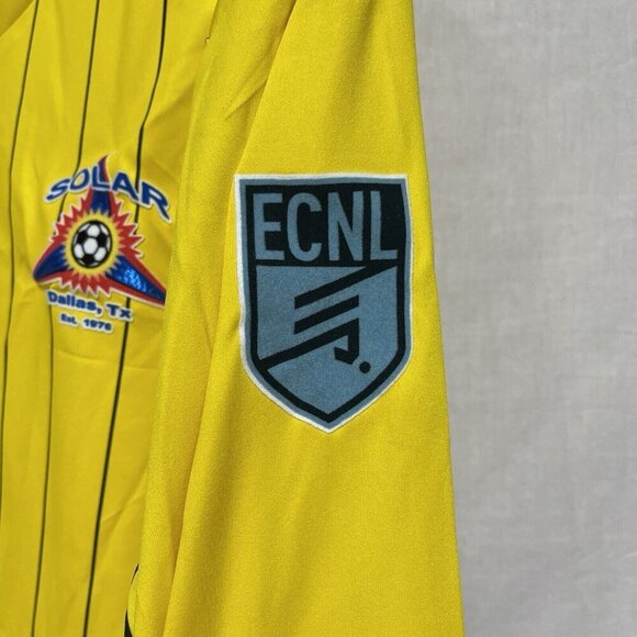 Adidas Adult Medium Climalite Goalkeeper Solar Soccer Jersey Aeroready Yellow #1 - Picture 4 of 5